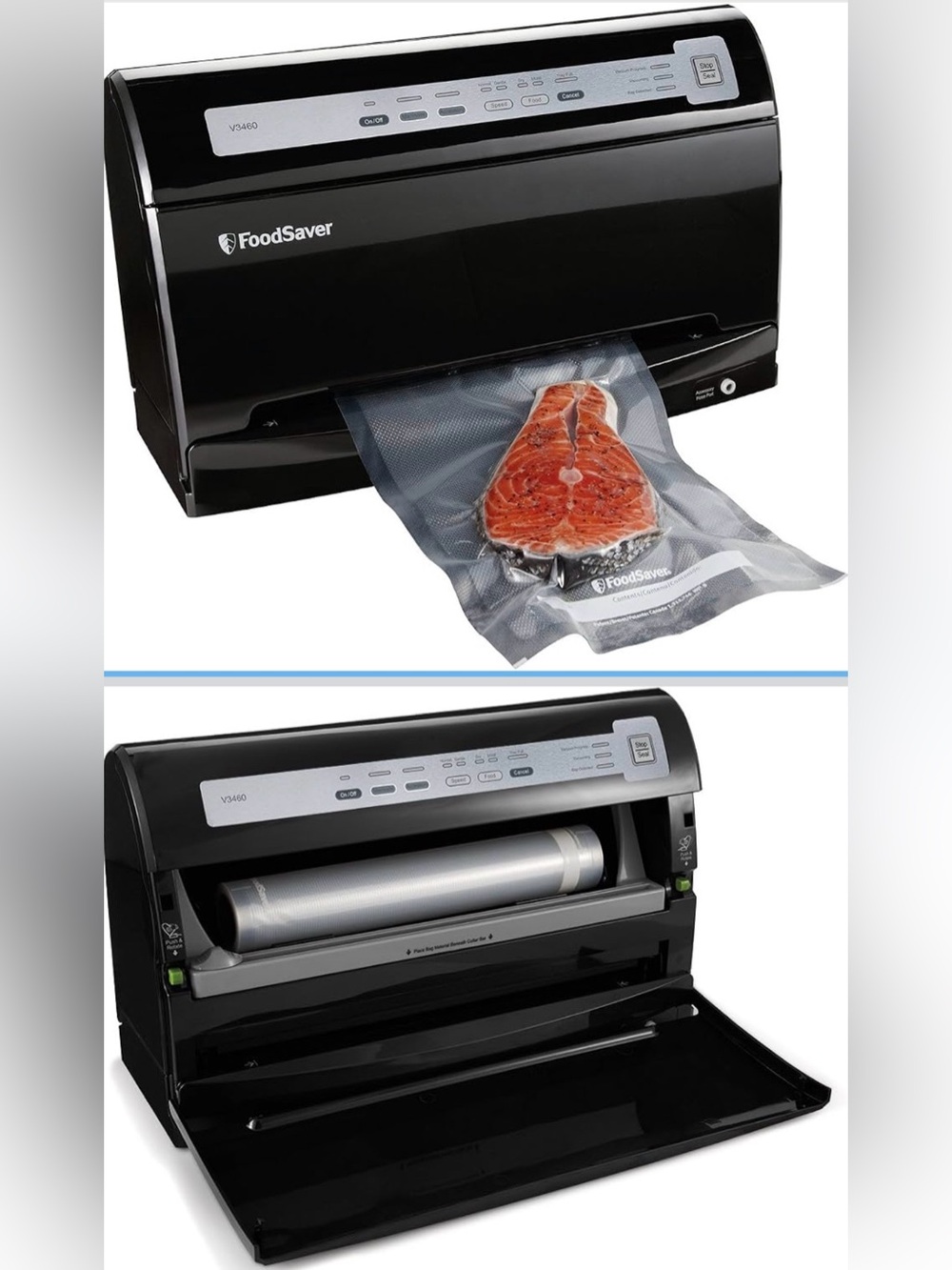 Foodsaver V3460 Black Vacuum Sealer Machine - Reliable Food Preservation